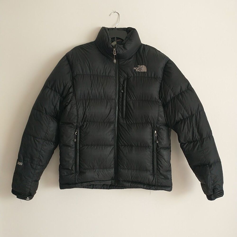 Vtg The North Face Summit Series 800 Fill Down Puffer Jacket Mens M Black